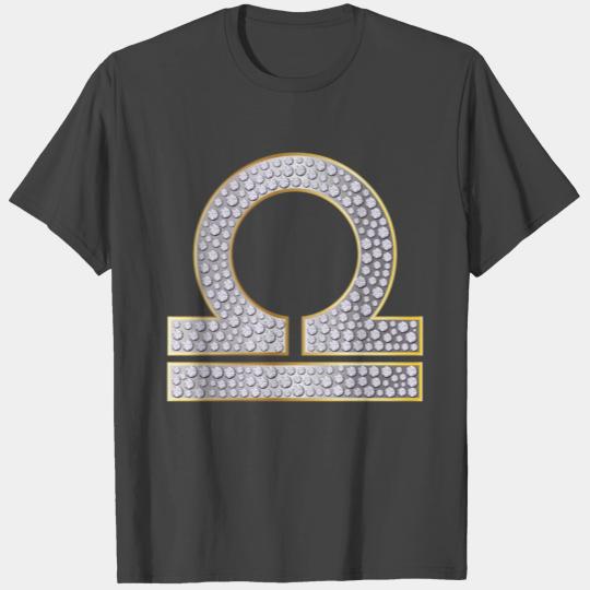 LIBRA ZODIAC SIGN SILVER T Shirts