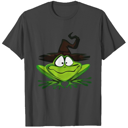 Amphibian Frog Halloween Hat Witch Wizard Gift T Shirts