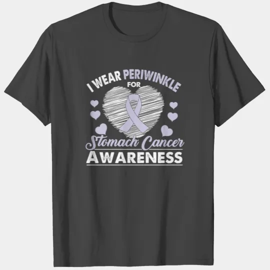 I Wear Periwinkle Stomach Cancer Awareness Ribbon T Shirts