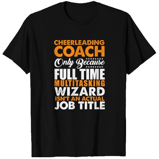 Cheerleading Coach Multitasking Wizard T Shirts