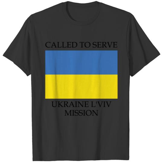 Ukraine L viv LDS Mission Called to Serve Flag T Shirts