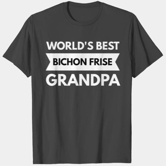 Best Bichon Frise Grandpa T Shirts
