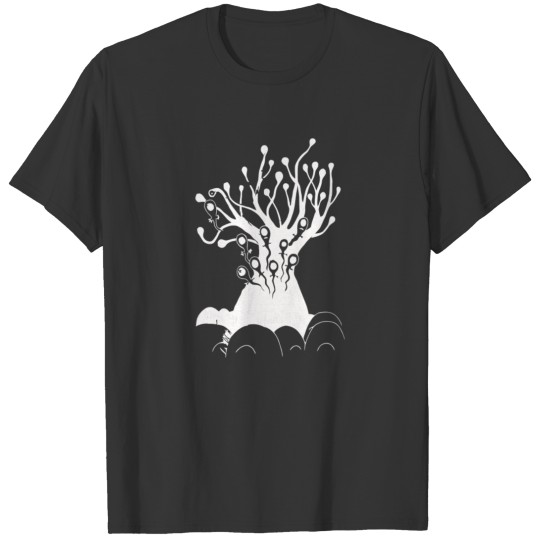 Radiohead Tree Charcoal Grey T Shirts