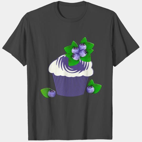 Blueberry Fruit Muffin Cupcake Cake T Shirts