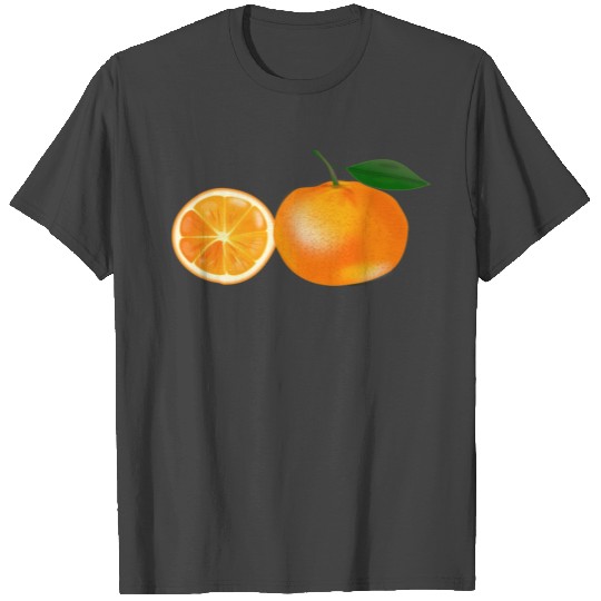 Orange Fruit Image T Shirts