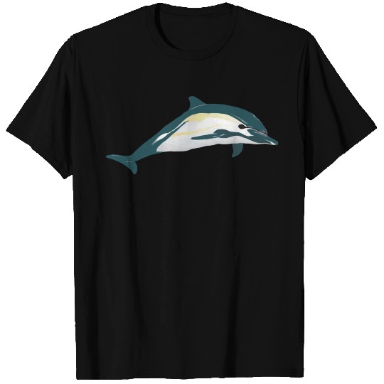 Dolphin sea animal vector image cartoon cool art T Shirts