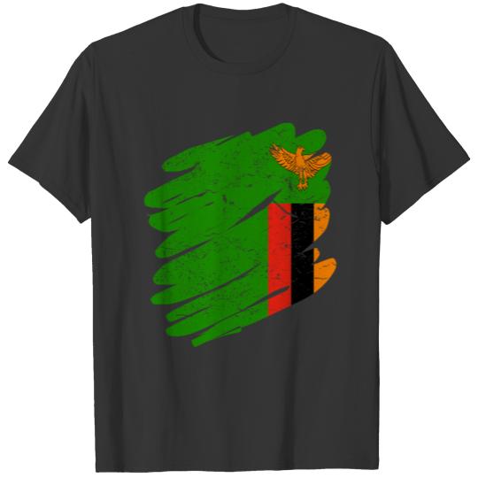 Pinsel Land Heimat Sambia T-shirt