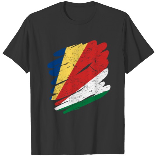 Pinsel Land Heimat Seychellen T-shirt