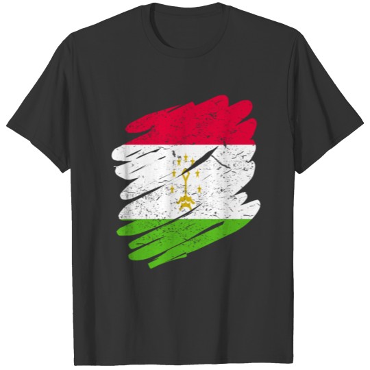 Pinsel Land Heimat Tadschikistan T-shirt