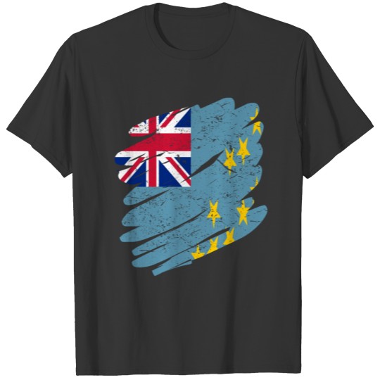 Pinsel Land Heimat Tuvalu T-shirt