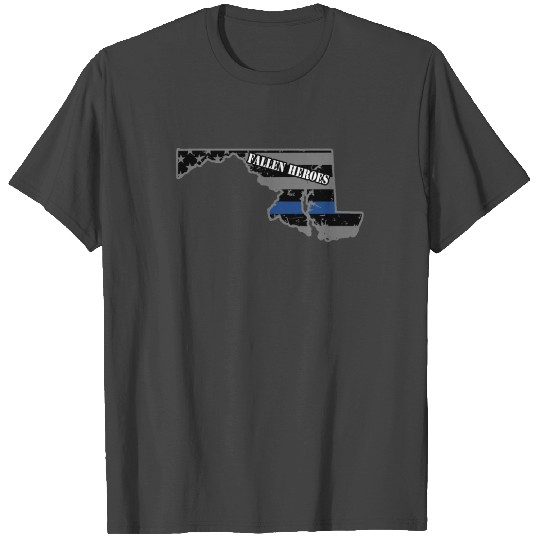 Maryland State Police Baltimore County Police First Responder T Shirts