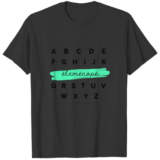 Alphabet 3 T-shirt