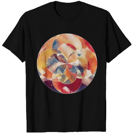 Geometric Abstract Circle T Shirts