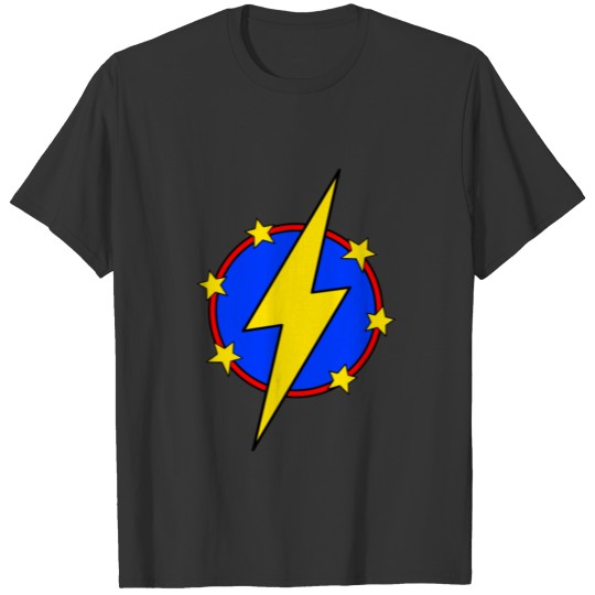 Little Super Hero Kids & Baby Lightning Bolt Stars T Shirts