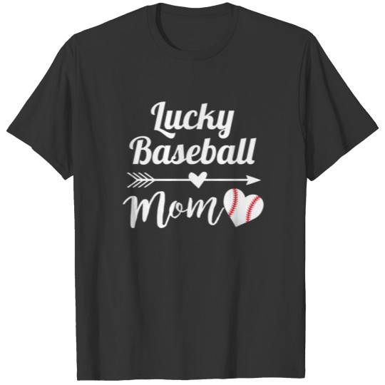 Lucky Baseball Mother T Shirts Sports