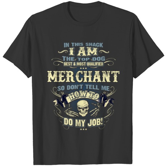 Merchant Shirts for Men, Job Shirt with Skull T-shirt