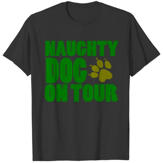 GIFT - NAUGHTY DOG ON TOUR GREEN T-shirt