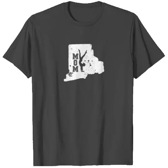 Rhode Island Gymnastics Mom T Shirts Women Gymnastics T Shirts