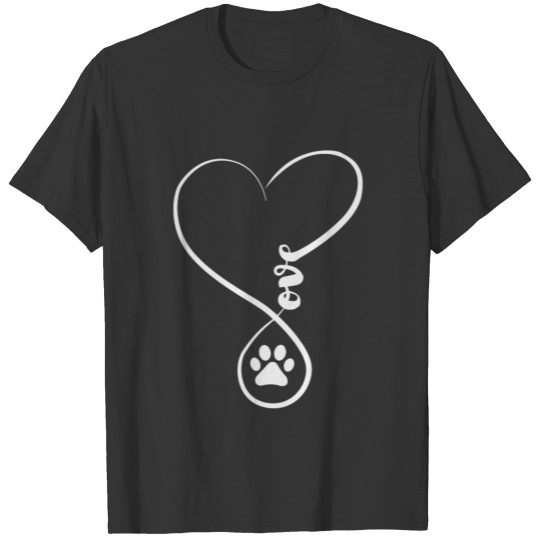 heartbeat dog T-shirt