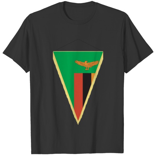 Zambia Flag Triangle T-shirt