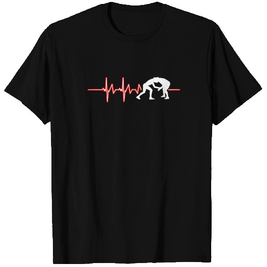 Wrestling Heartbeat - Gift - T Shirts