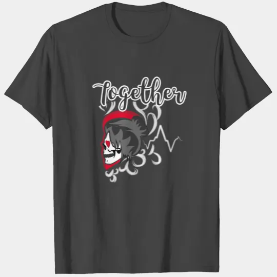 skull girl together | Totenkopf | valentine T Shirts