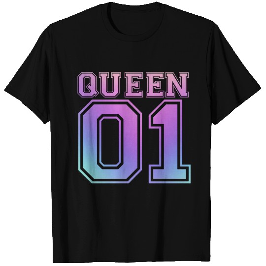 Queen 01 Couple Partner Love Gift Valentine Lover T Shirts