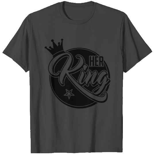 Her King - His Queen -Couple T Shirts-Gift-Valentines