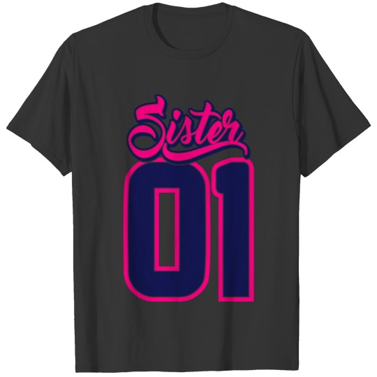 Sister 01 - Family Shirt - Siblings -Baby Gift T-shirt