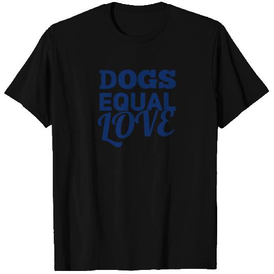 Dogs Equal Love Off Shoulder T Shirts