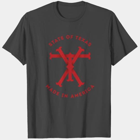 TX Texas Monogram Red T Shirts