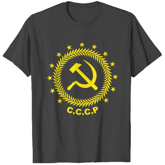 CCCP Hammer Sickle Badge T Shirts