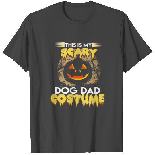 Scary Dog Dad Halloween Pumpkin Gift T Shirts