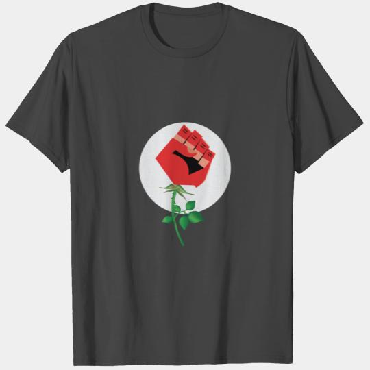 Women right - Rose Resist hands up T Shirts