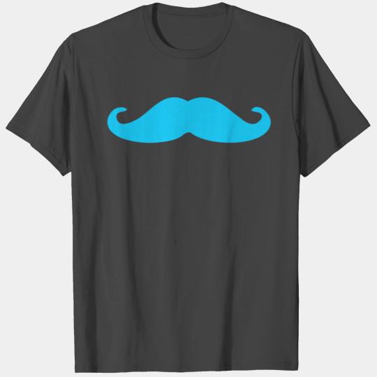 Moustache light blue - gift for beard lovers T Shirts
