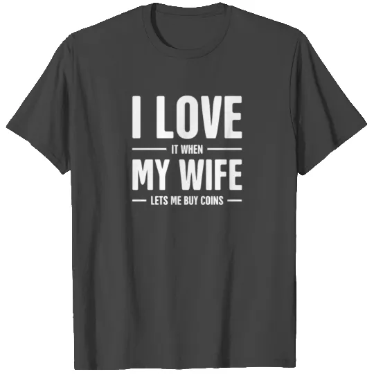 I Love My Wife Design Art T Shirts