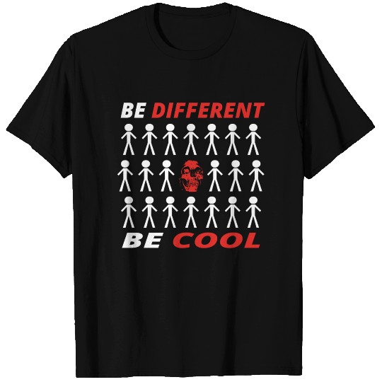BE DIFFERENT anders cool geschenk skull totenkopf T Shirts