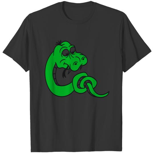 knot knotted snake funny comic cartoon 2 T-shirt