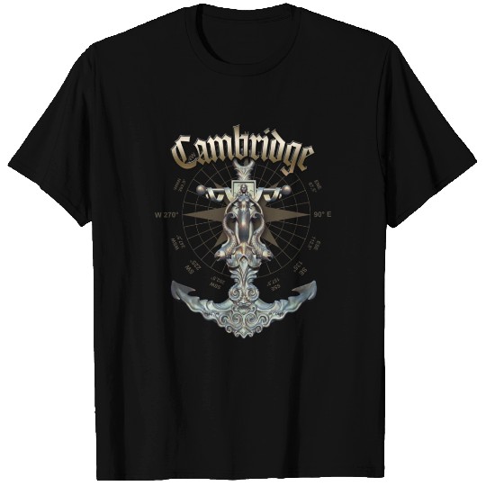 Cambridge Anchor Nautical Sailing Boat Summer T Shirts