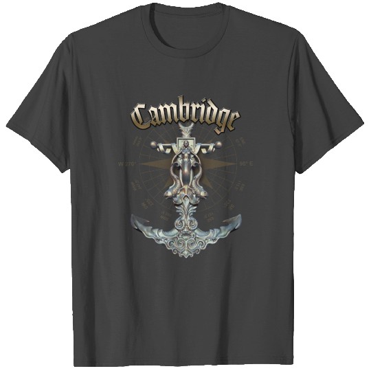 Cambridge Anchor Nautical Sailing Boat Summer T Shirts