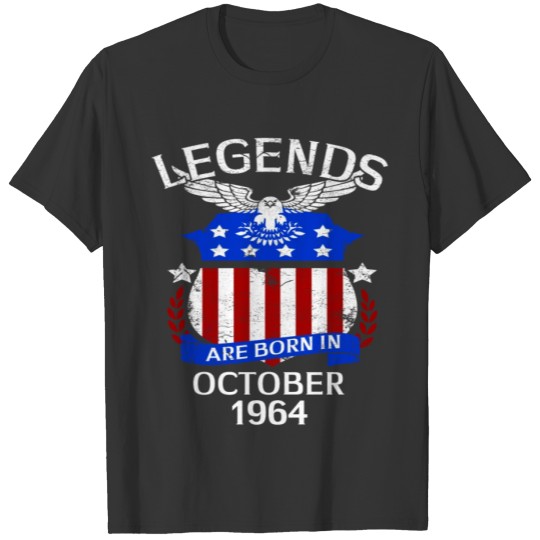 Legends Are Born In October 1964 T-shirt