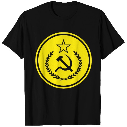 Hammer and Sickle Badge T Shirts
