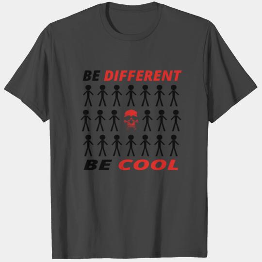 BE DIFFERENT anders king cool skull totenkopf bike T Shirts