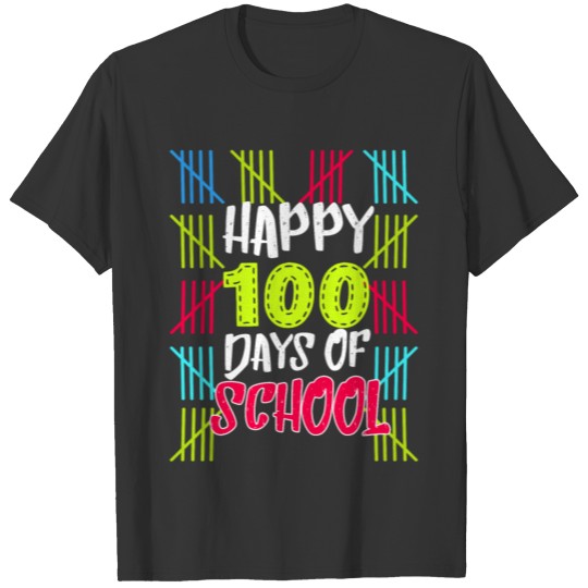 HAPPY 100TH DAY OF SCHOOL KIDS TEACHER T Shirts GIFT