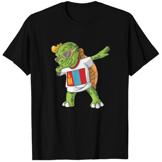 Mongolia Dabbing Turtle T Shirts