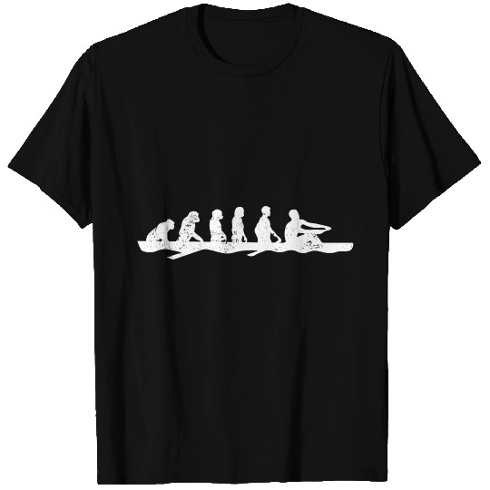 Funny Evolution Rowing Sports T Shirts