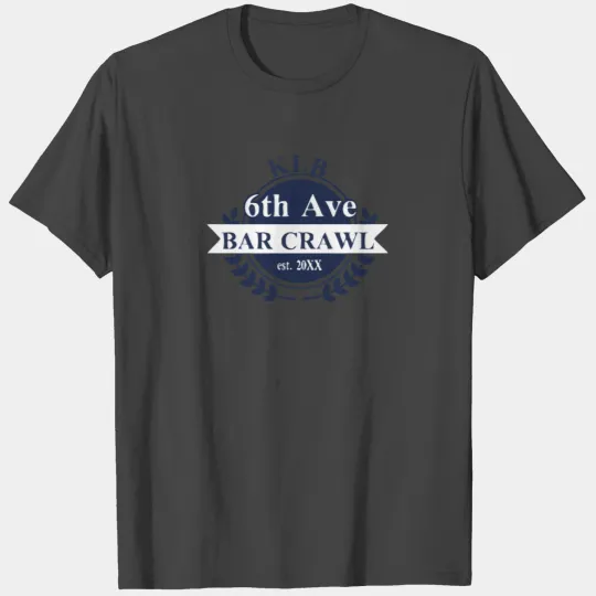 New Design Old School Bar Crawl Best Seller T Shirts