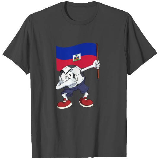 Haiti Dabbing Soccer Ball T Shirts