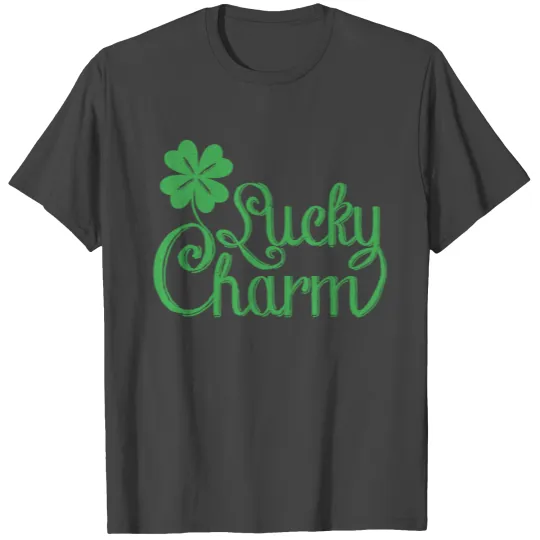 Lucky Charm Irish St.Patrick Green Shamrock T Shirts