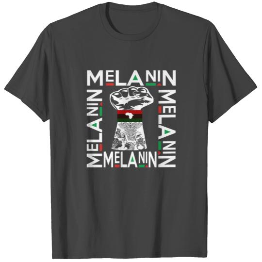 melanin fist T Shirts